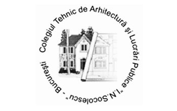 Logo Colegiul Tehnic de Arhitectura si Lucrari Publici I.N. Socolescu Bucuresti